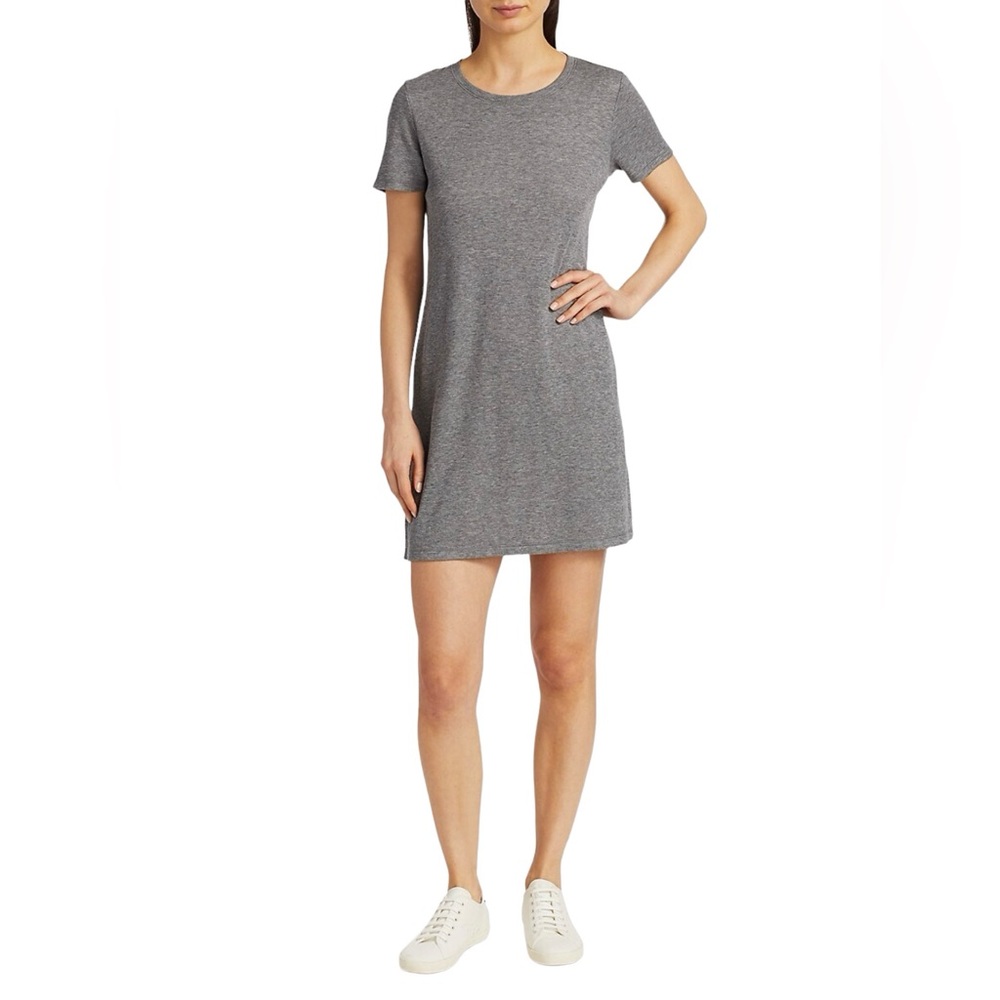 Rag & Bone The Rib T-Shirt Mini Dress Heather Grey Size XS